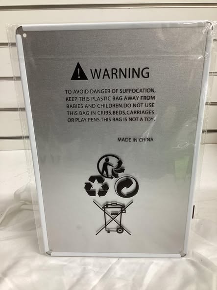 8”x 12” metal sign