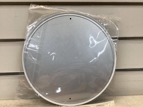 8” round metal sign