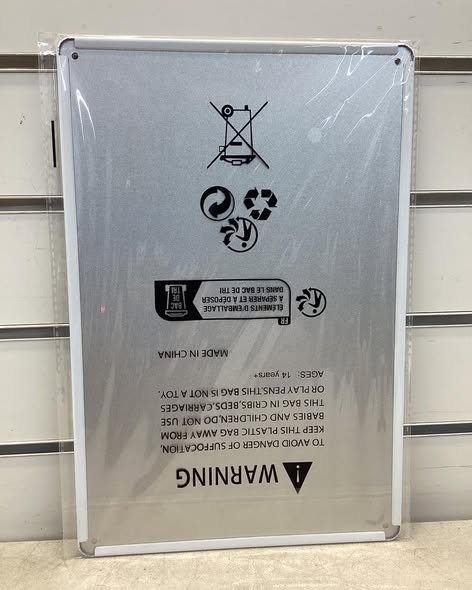 8”x12” metal sign