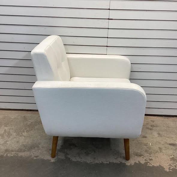 Tufted-Fabric-Upholstered-Accent Chair