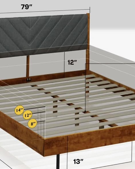 Felisha Solid Wood King Size Bed Frame with Fabric Headboard