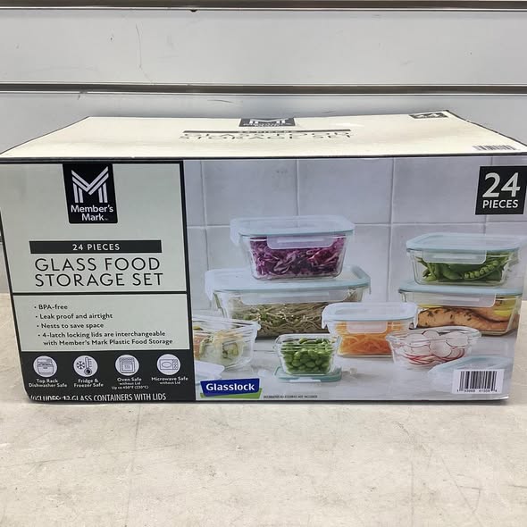 Member's Mark 24-Piece Glass Food Storage Set By Glasslock