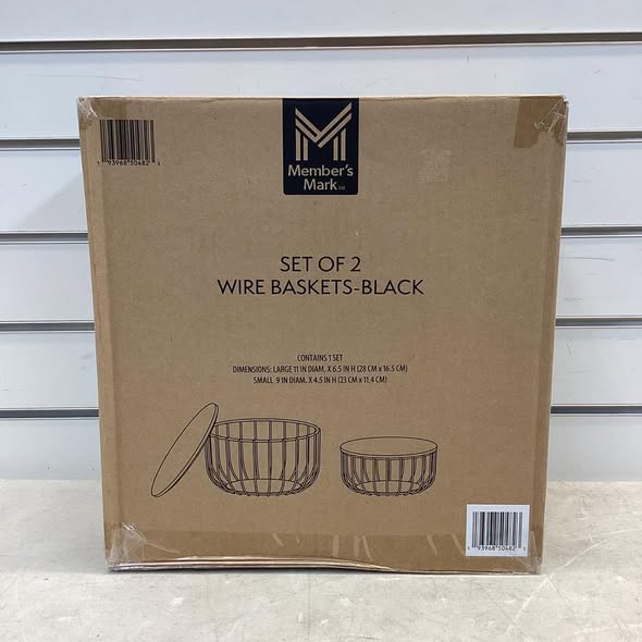 Member's Mark Wire Baskets, Set of 2