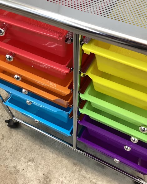 Costway - 12 Drawers Rolling Cart Storage Scrapbook Paper Studio Organizer - Multicolor
