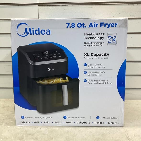 Midea HeatXpress 7.8 qt. Basket Air Fryer