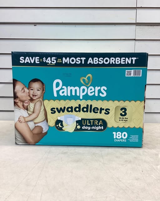 Pampers Swaddlers Ultra Diapers, Size 3, 180 ct
