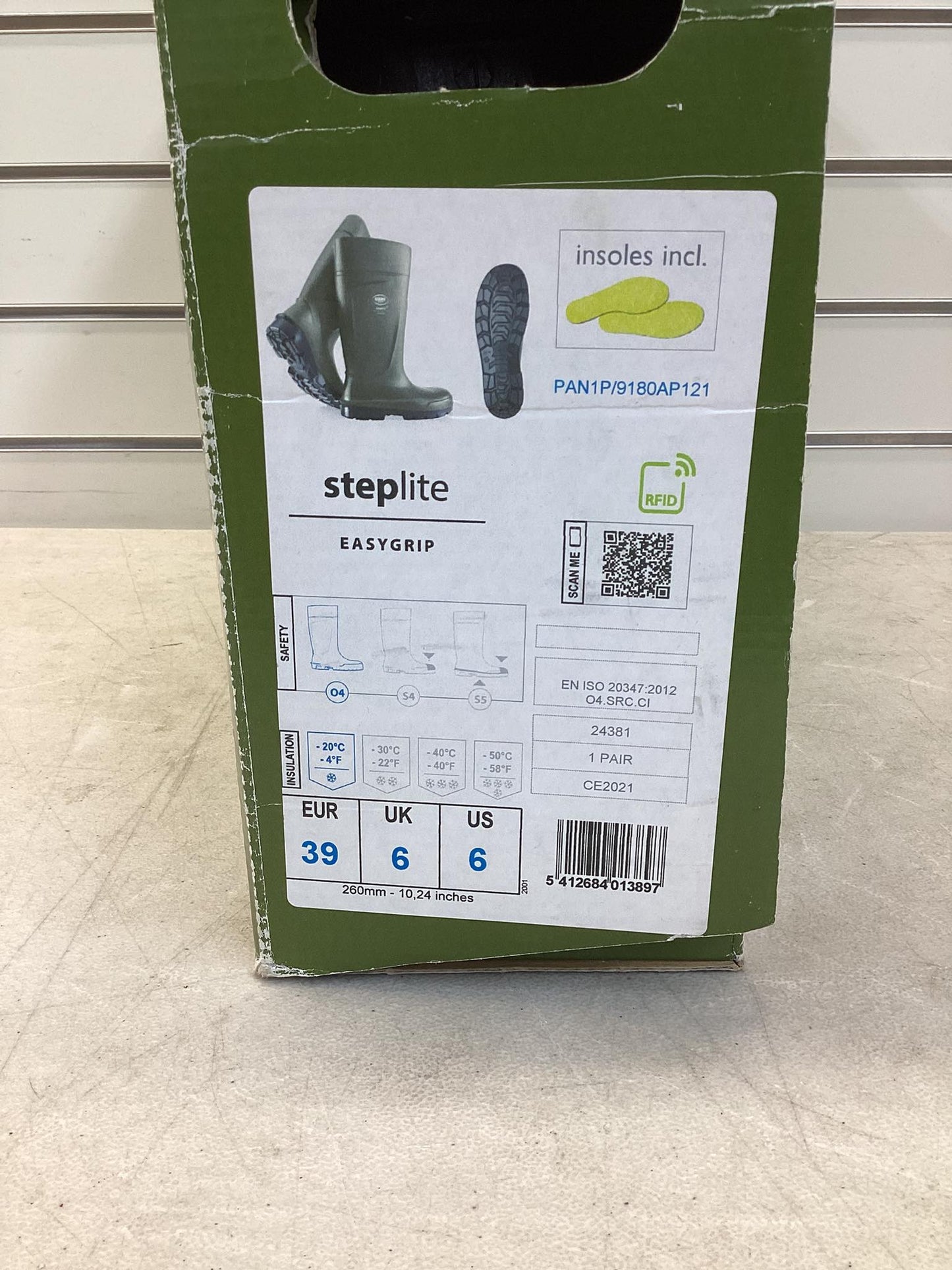 Steplite Green Mud Boot: Size 6