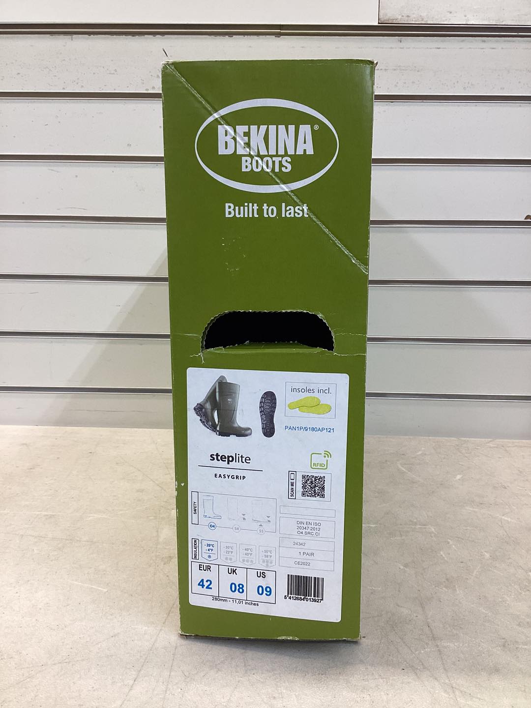 Steplite Green Mud Boot: Size 9