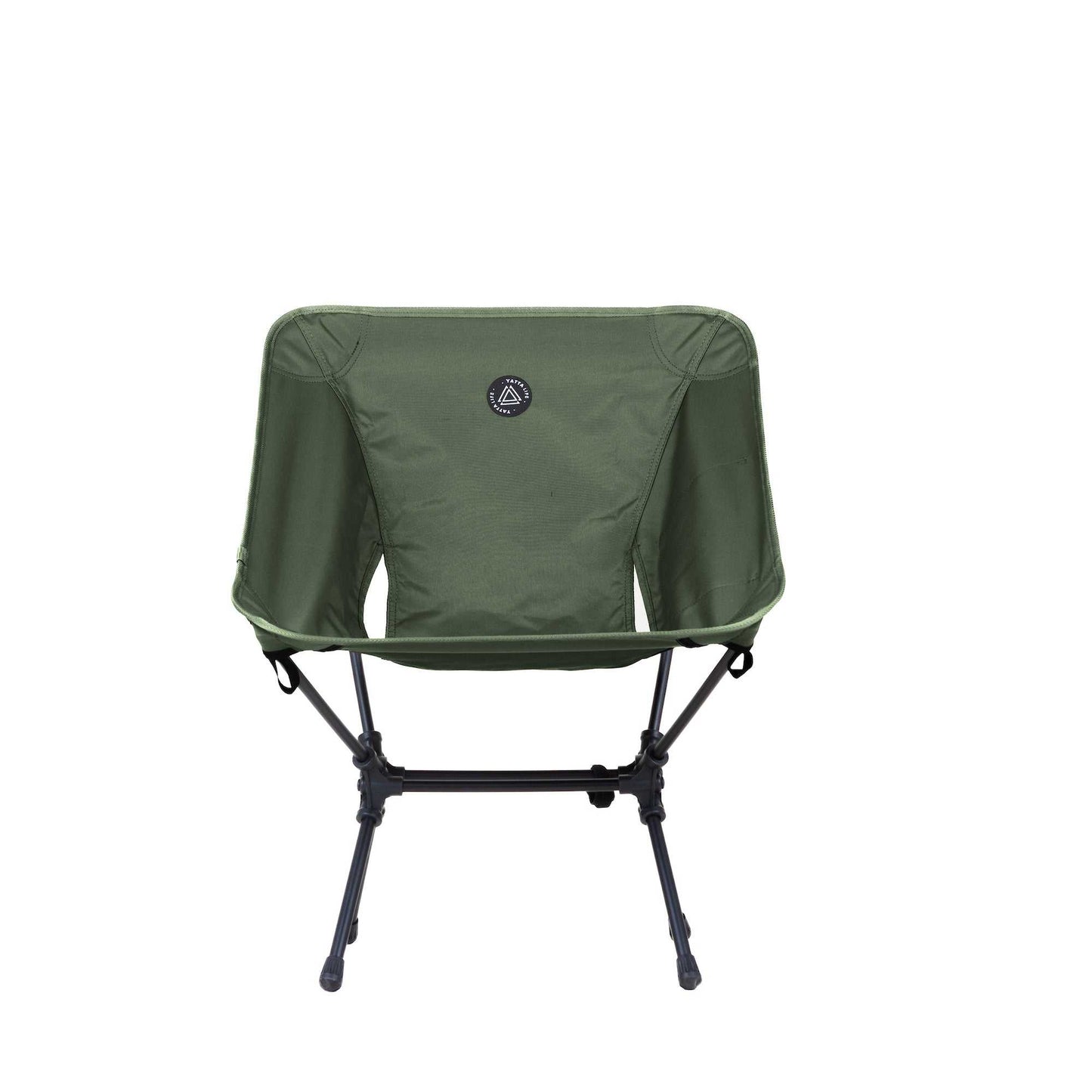 Ultralight Folding Camping Chair – Low Back, Portable Outdoor Chair with Storage Pouch, Army Green