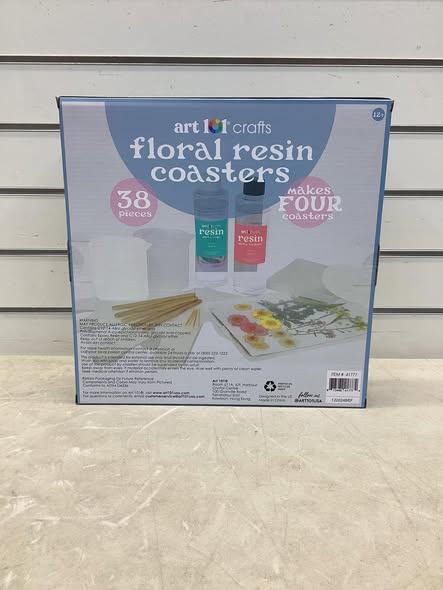 Art 101 Crafts Floral Resin Coasters Kit