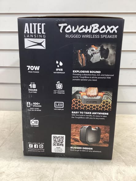 Altec Lansing ToughBoxx Rugged Wireless Speaker