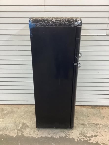 Frigidaire 7.5 cu. ft. Mini Fridge in Black with Rounded Corners and Top Freezer