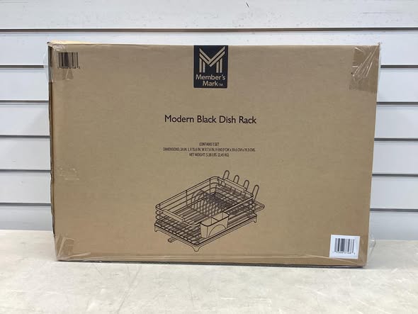 Member's Mark Modern Dish Rack With Utensil Caddy And Glassware Holder