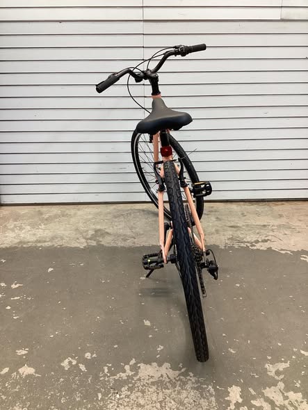 Batch Medium Step-Thru Comfort Bicycle in Gloss Dusty Rose Color