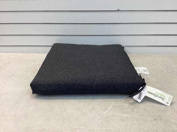 Threshold 18"x20" Solid Woven Outdoor Chair Seat Cushion - Black