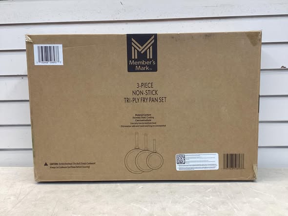 Member's Mark 3-Piece Modern Tri-ply Fry Pan Set
