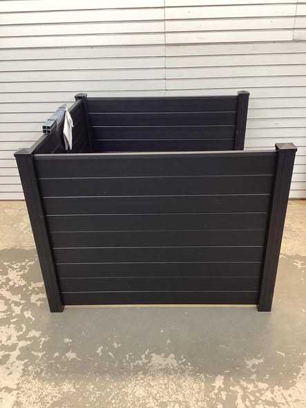 Costway Outdoor PVC Air Conditioner Fence with 20 Inch Long Stakes