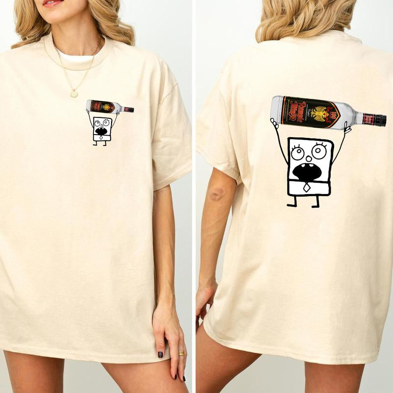 Doodlebob Rumple Minze 2-Sided Shirt for Men & Women - Cotton Crew Neck Unisex Top, Perfect Gift for All