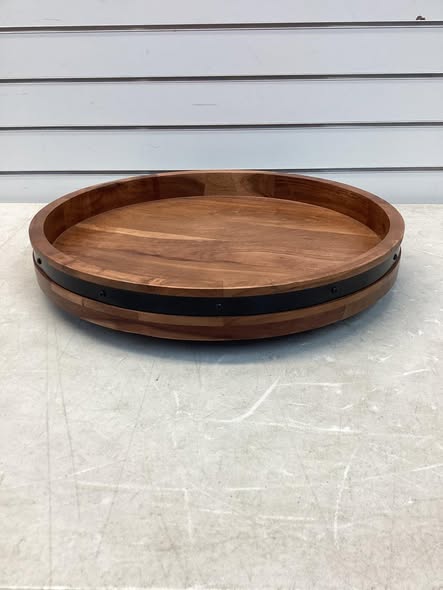 Member's Mark Acacia Wood Farmhouse 18” Lazy Susan