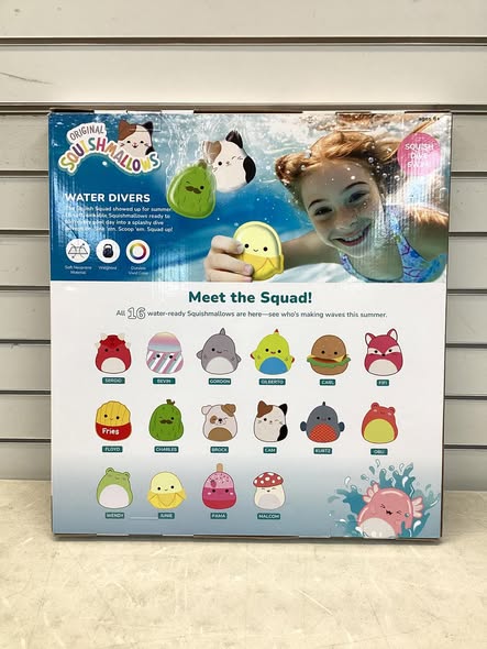 BigMouth Squishmallows Dive Toy Set, 16 pcs
