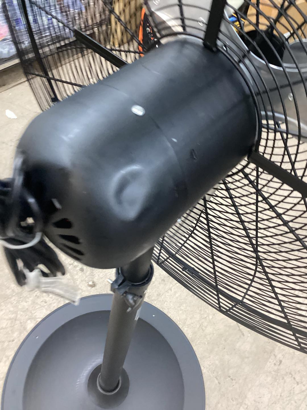 30 in. High-Velocity 3-Speed Industrial Pedestal Fan with Aluminum Blades and Adjustable Height