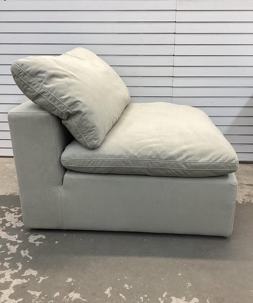 Jazzmyne Armless Slipper Chair in Beige