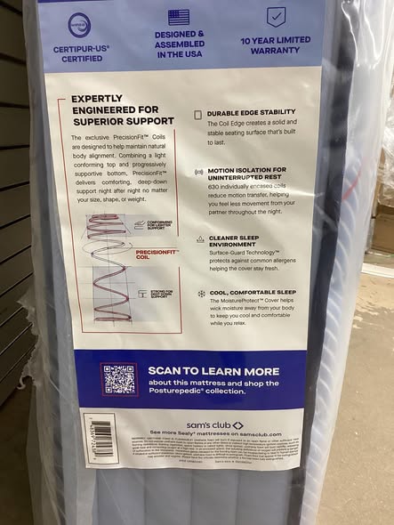 Sealy Posturepedic Drennon Full Size 13" Medium Mattress