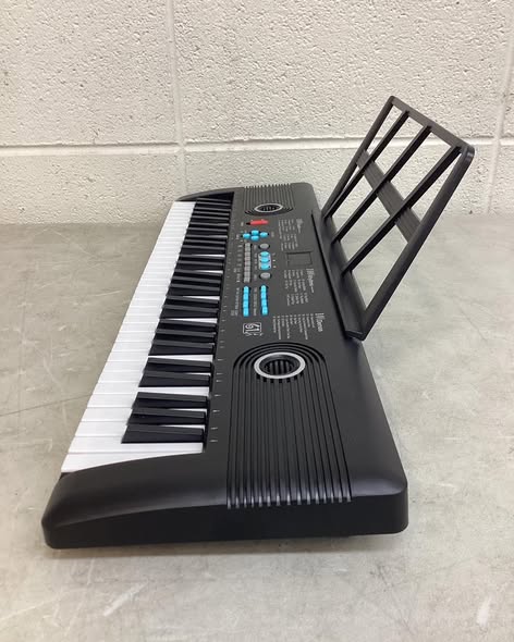 Costway 61 Keys Kids Piano Keyboard with Carry Bag Microphone Sheet Stand Power Supply