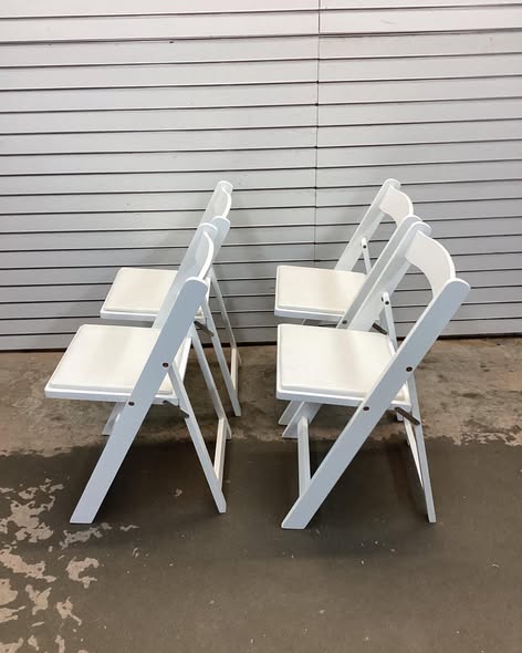 Costway 4 Pack Resin Folding Chairs with Padded Seat