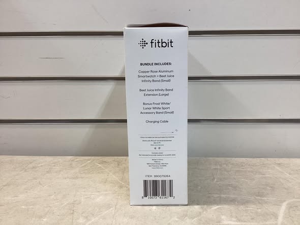 Fitbit Versa 4 One Size Fitness Smartwatch Bundle, Beet Juice & Copper Rose