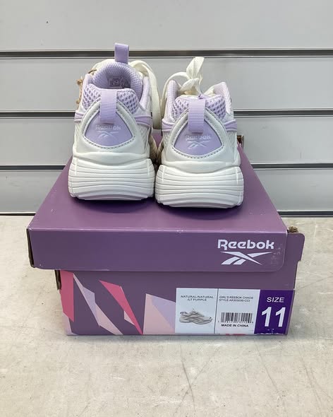 Reebok Girls Chaos Running Sneaker, size 11