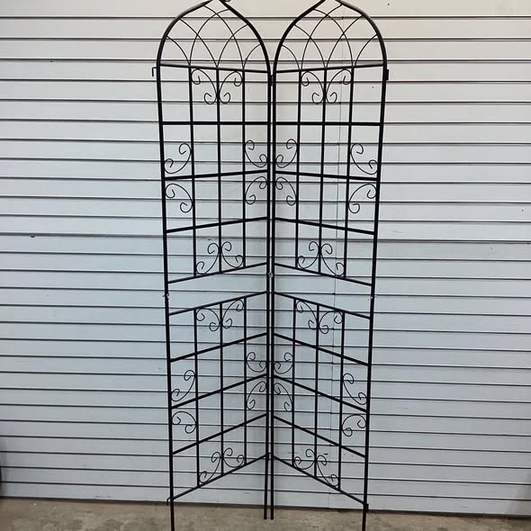 2 Pack 86.5 X 20 Inches Metal Garden Trellis For Climbing Plants