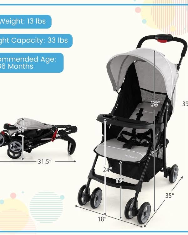 Toddler Compact Travel Stroller