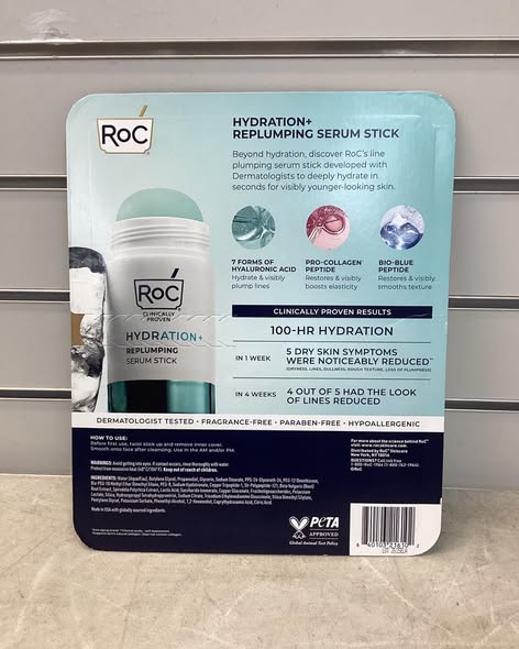 RoC Hydration+ Replumping Serum Stick, 0.7 fl. oz., 2 pk.