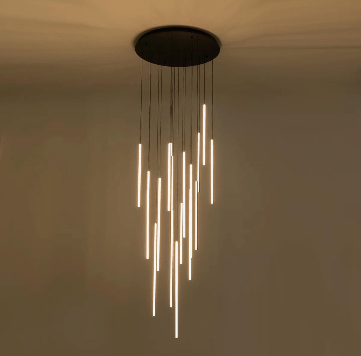 Caylah Cluster Cylinder LED Pendant for Stairs