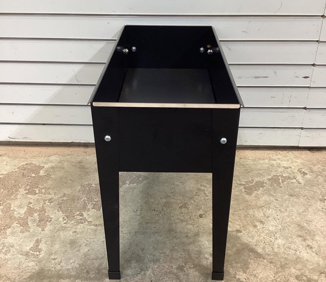 Costway 24 in. x 11 in. x 18 in. Raised Garden Bed Elevated Black Metal Planter Box with Legs Drainage Holes Gardening Box