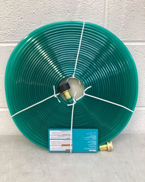 Gilmour Gilmour Sprinkler Hose 1/2-in x 50-ft Light -Duty Vinyl Green Coiled Hose.