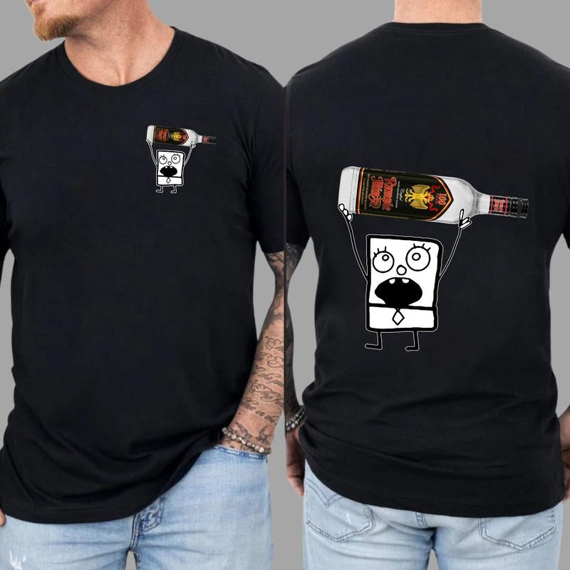 Doodlebob Rumple Minze 2-Sided Shirt for Men & Women - Cotton Crew Neck Unisex Top, Perfect Gift for All