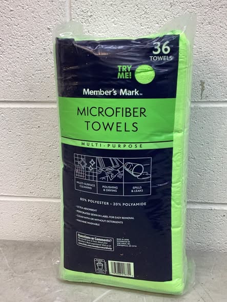 Member Mark Microfiber Towels, Green (36 ct.)