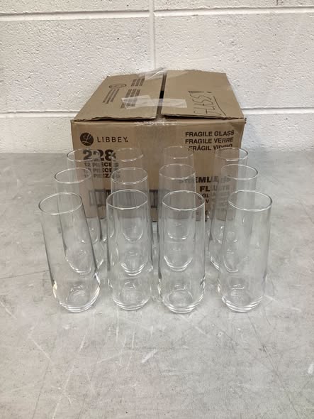 Libbey Stemless Champagne Flute Glasses, 8.5 Oz. (Set of 12)