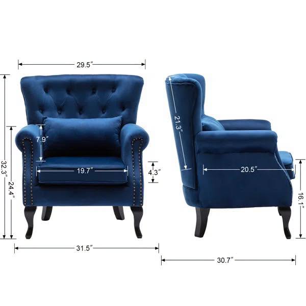 Kimmie Upholstered Club Chair