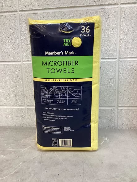 Member Mark Microfiber Towels, Yellow (36 ct.)
