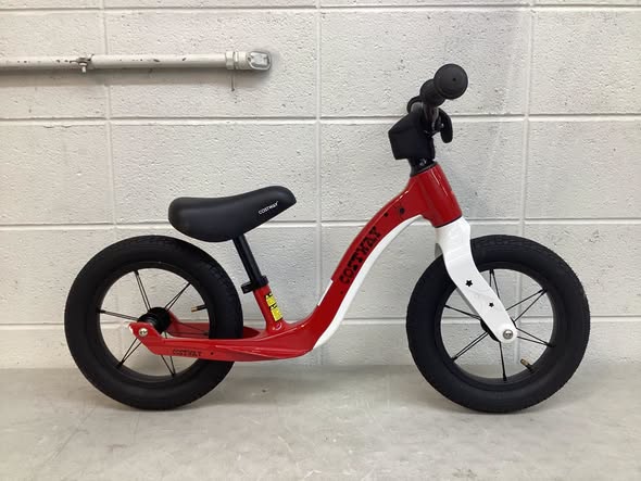 Costway 12 Inch Magnesium Toddler Balance Bike No Pedal Training Toddler Balance Bike Red
