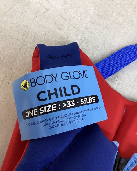 Body Glove Child PFD Life Jacket