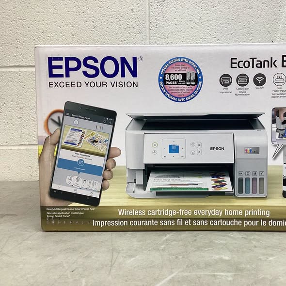 Epson EcoTank ET-2840 Special Edition All-in-One Inkjet Printer, 2 Bonus Black Ink Bottles