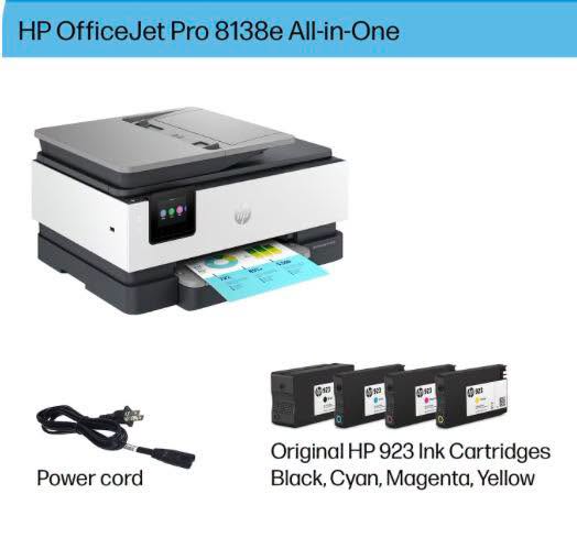 HP OfficeJet Pro 8138e All-in-One Printer, 40Q50A