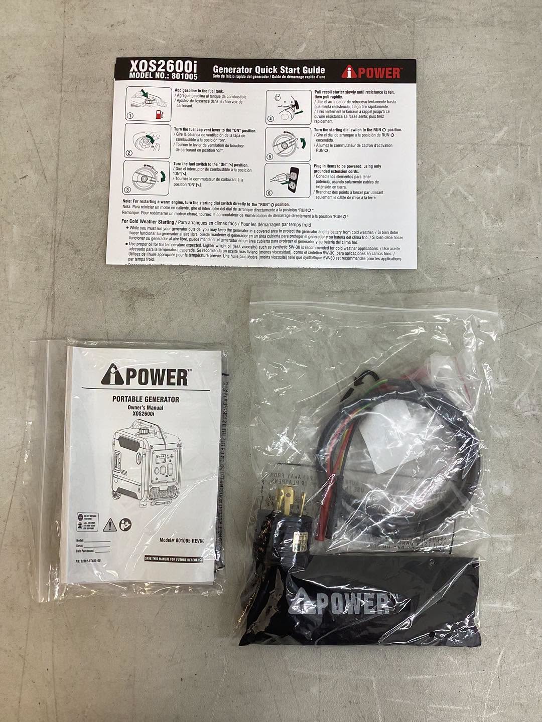 2,600/2,000-Watt AiPower Gas Inverter Perfect for Tailgating and Camping