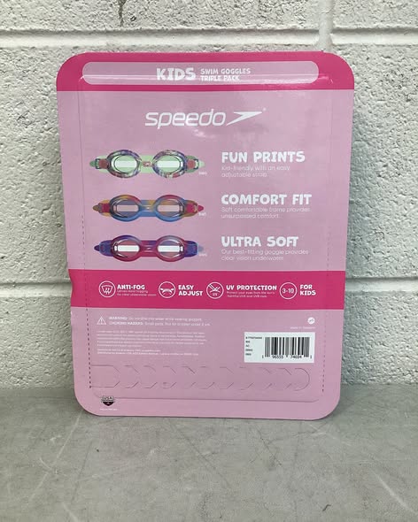 Speedo Kids Swimming Goggles, 3 pk.