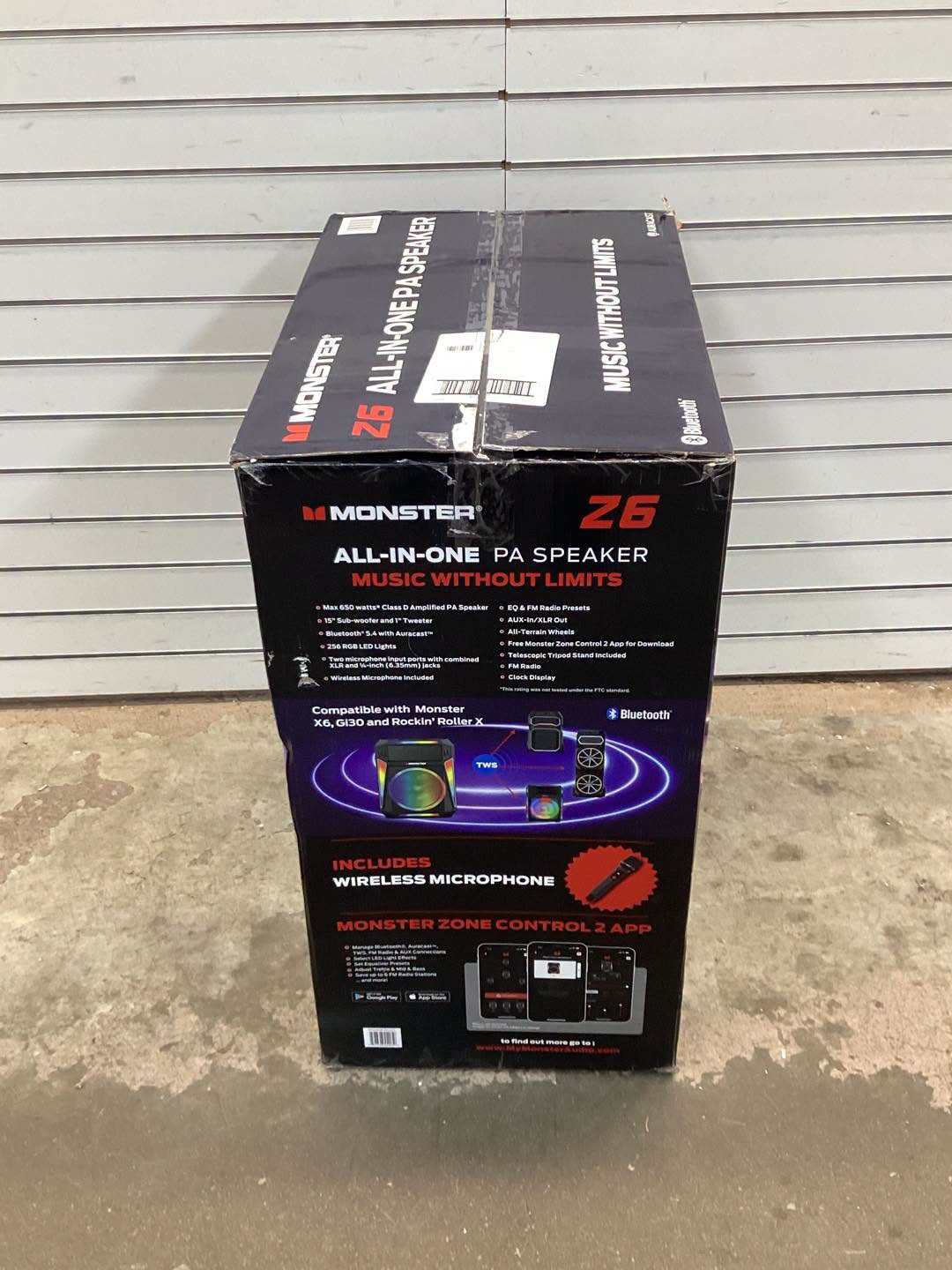 Monster Z6 All-in-One PA Bluetooth Speaker System