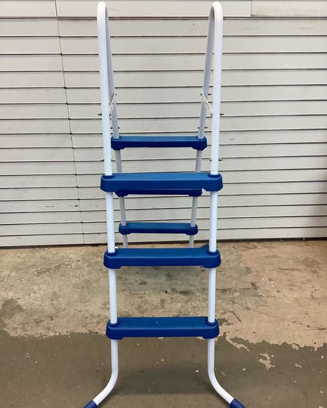 Funsicle 36 Inch SureStep 3 Stair Outdoor Above-Ground Swimming Pool Ladder, Blue & White